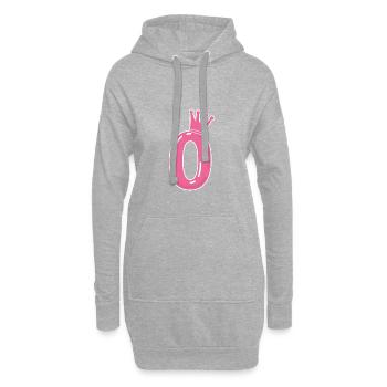 0 krone - Hoodie-Kleid - Grau meliert - Vorne