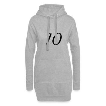 10 - Hoodie-Kleid - Grau meliert - Vorne