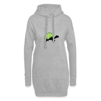 turtle - Hoodie-Kleid - Grau meliert - Vorne