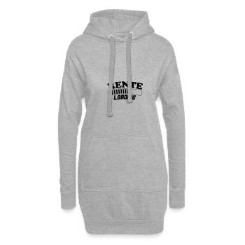rente loading 01 - Hoodie-Kleid - Grau meliert - Vorne