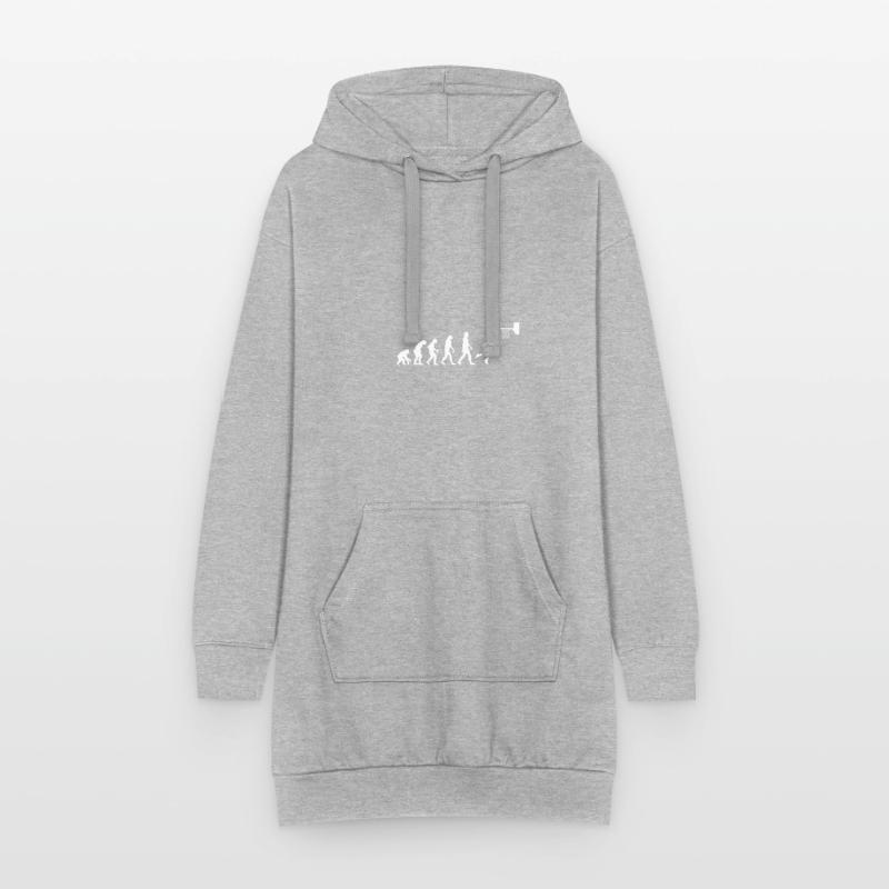 Basketball Evolution Dunk Dunking Geschenkidee Hoodie-Kleid