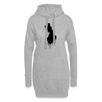 Finland Graffiti - Hoodie-Kleid - Grau meliert - Vorne