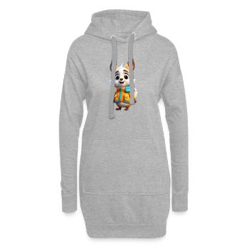 squirell autumn 5 - Sweat-shirt à capuche long Femme - gris chiné - Devant