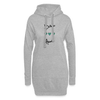 BONNE ANNEE. SAINT SYLVESTRE. NOUVELLE ANNÉE - Sweat-shirt à capuche long Femme - gris chiné - Devant