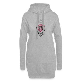 Nœud de noix Trinity Symbol Triqueta Triquetra - Sweat-shirt à capuche long Femme - gris chiné - Devant