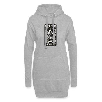 Oh no! Monday - Hoodie-Kleid - Grau meliert - Vorne