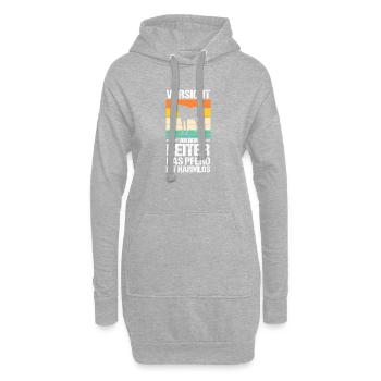 Reiten Pferdeliebhaber Reiterhof Pferde - Hoodie-Kleid - Grau meliert - Vorne