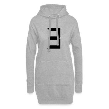 3 JAHRE. 3. JUBILÄUM. GEBURTSTAG 3 JAHRE. 3 - Hoodie-Kleid - Grau meliert - Vorne