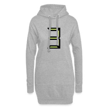 3. 3 JAHRE. 3. JUBILÄUM. GEBURTSTAG 3 JAHRE - Hoodie-Kleid - Grau meliert - Vorne