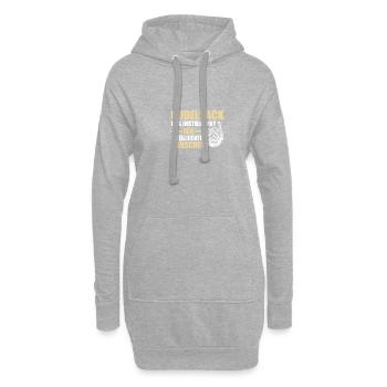 Inelligente Menschen Dudelsack Sackpfeifer - Hoodie-Kleid - Grau meliert - Vorne