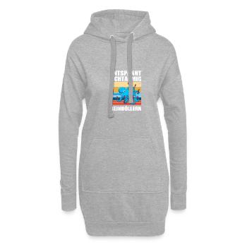 Reinböllern Pyrotechniker Böllern Feuerwerk - Hoodie-Kleid - Grau meliert - Vorne