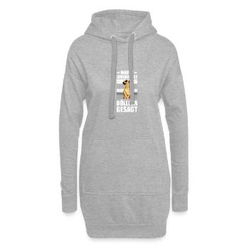 Warte jemand hat Böllern Pyrotechniker Feuerwerk - Hoodie-Kleid - Grau meliert - Vorne