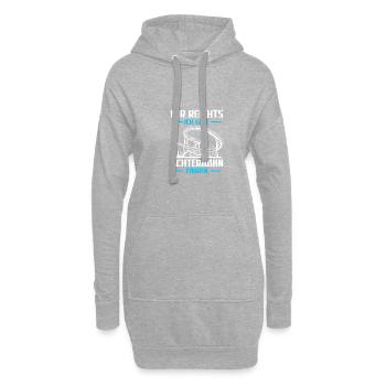 Mir reichts Freizeitpark Rollercoaster Achterbahn - Hoodie-Kleid - Grau meliert - Vorne