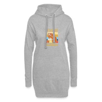 Stammkneipe Biertrinker Bierliebhaber Bier Sauf - Hoodie-Kleid - Grau meliert - Vorne