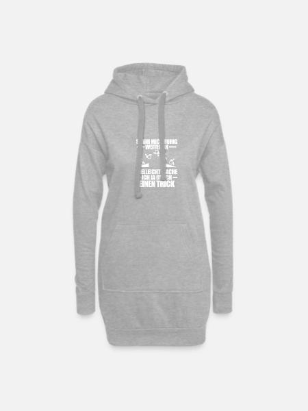 Starr mich ruhig Rollstuhlfahrer Rollstuhl - Hoodie-Kleid - Grau meliert