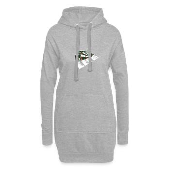 Jour des étapes Darts Darts Équipe de fléchettes - Sweat-shirt à capuche long Femme - gris chiné - Devant
