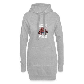 Talente Bodybuilding Bodybuilder Gym Kraftsport - Hoodie-Kleid - Grau meliert - Vorne