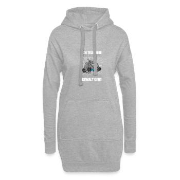 Nur so viel Bodybuilding Bodybuilder Kraftsport - Hoodie-Kleid - Grau meliert - Vorne
