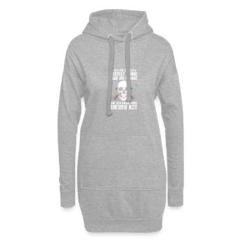 Holz machen Holzfäller Waldarbeiter Forstwirt - Hoodie-Kleid - Grau meliert - Vorne
