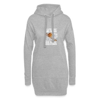 Begeisterung Posaune Posaunenspieler Posaunist - Hoodie-Kleid - Grau meliert - Vorne