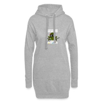 Versteckt euch Gotcha Paintballspieler Paintball - Hoodie-Kleid - Grau meliert - Vorne