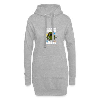 Markieren Gotcha Paintballspieler Paintball - Hoodie-Kleid - Grau meliert - Vorne