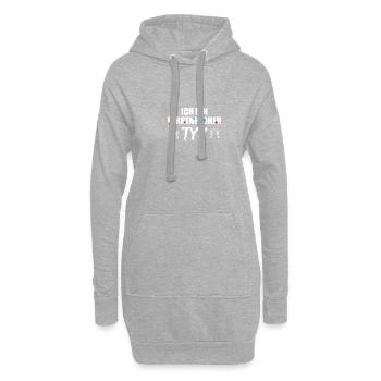Farbenfroher Typ Gotcha Paintballspieler Paintball - Hoodie-Kleid - Grau meliert - Vorne
