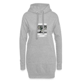 Einen fliegen lassen Falknerei Falkner - Hoodie-Kleid - Grau meliert - Vorne