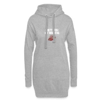 Mett sein ist wichtig Mettbrötchen - Hoodie-Kleid - Grau meliert - Vorne