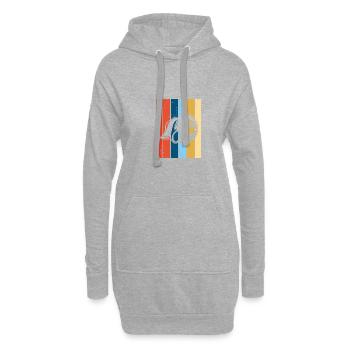 Tournevis de tuner de tuning de pression Turbo boost - Sweat-shirt à capuche long Femme - gris chiné - Devant