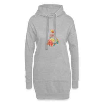 Badminton Badminton Joueur de badminton - Sweat-shirt à capuche long Femme - gris chiné - Devant