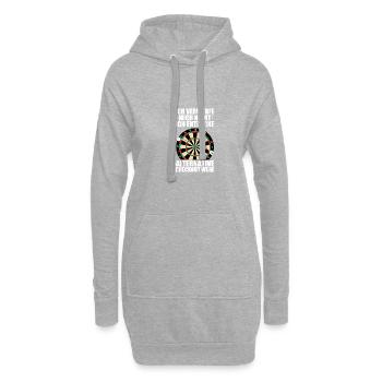 Alternative Checkout Wege Dartspieler Darts Dart - Hoodie-Kleid - Grau meliert - Vorne