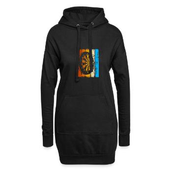 Joueurs de fléchettes Fléchettes Fléchettes - Sweat-shirt à capuche long Femme - noir - Devant