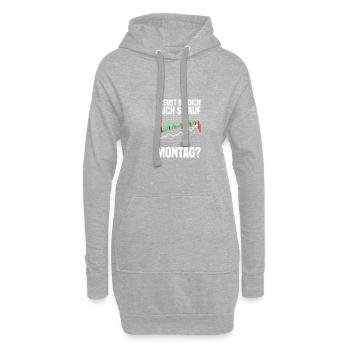Montag Aktienmarkt Börse Trader - Hoodie-Kleid - Grau meliert - Vorne