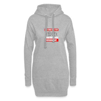 Sprit mit Liebe Tuning KFZ Mechaniker Schrauber - Hoodie-Kleid - Grau meliert - Vorne