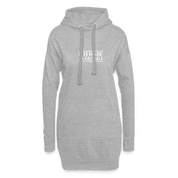 Ich habe ja gesagt Heiratsantrag Hochzeitsantrag - Hoodie-Kleid - Grau meliert - Vorne