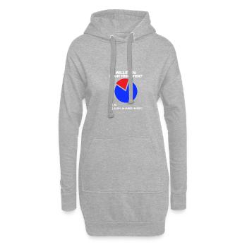 Auch ja aber in rot Heiratsantrag Hochzeitsantrag - Hoodie-Kleid - Grau meliert - Vorne