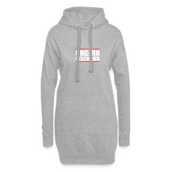 Ungern geschehen Humor Sarkasmus Ironie - Hoodie-Kleid - Grau meliert - Vorne