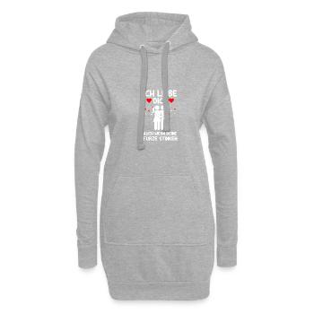 Deine Fürze Valentinstag Spruch Liebesbeweis - Hoodie-Kleid - Grau meliert - Vorne