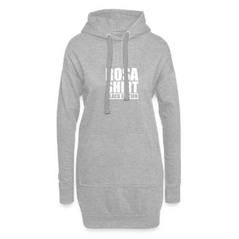 Rosa Shirt Black Edition Humor Sarkasmus Fun - Hoodie-Kleid - Grau meliert - Vorne