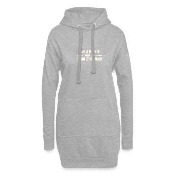 Seulement 3 points fléchettes joueur fléchettes fléchettes - Sweat-shirt à capuche long Femme - gris chiné - Devant
