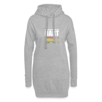 Pourquoi je perds à Dart Player Darts - Sweat-shirt à capuche long Femme - gris chiné - Devant