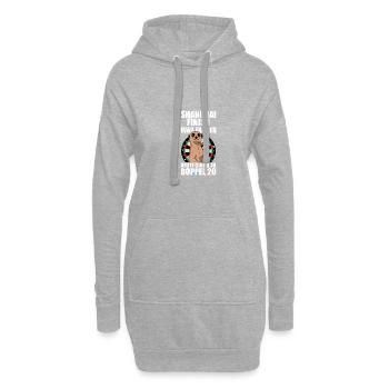 Joueur de fléchettes Shanghai Finish Fléchettes - Sweat-shirt à capuche long Femme - gris chiné - Devant
