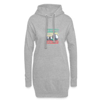 Pétanque Boule GLücksshirt Boule Joueur de Boule - Sweat-shirt à capuche long Femme - gris chiné - Devant