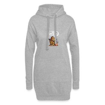 Alter! Bist du das?! Maiskolben Mais Popcorn - Hoodie-Kleid - Grau meliert - Vorne