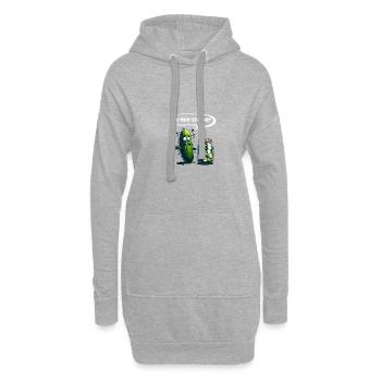 C’est toi mon frère ?! Cornichon de concombre Amateurs de concombre - Sweat-shirt à capuche long Femme - gris chiné - Devant