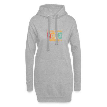 21e anniversaire Né 2003 Cadeau d’anniversaire - Sweat-shirt à capuche long Femme - gris chiné - Devant