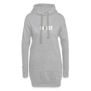 Invest Aktienmarkt Börse Trader - Hoodie-Kleid - Grau meliert - Vorne