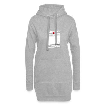 38ème anniversaire Né 1986 Cadeau d’anniversaire - Sweat-shirt à capuche long Femme - gris chiné - Devant