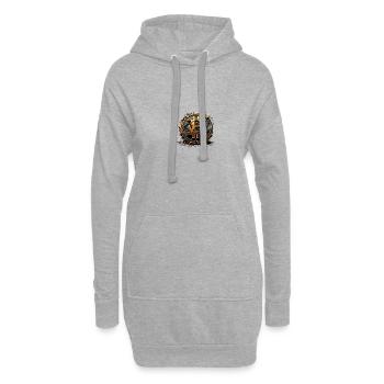 Bitcoin Crypto Blockchain BTC Miner Trader - Hoodie-Kleid - Grau meliert - Vorne